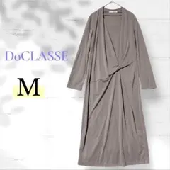 DoCLASSE 長袖 タイトロングワンピースM 薄手