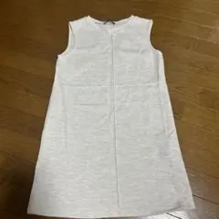 ZARA ニット　ワンピース　ニットベスト　グレー