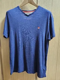 美品 Timberland 半袖Tシャツ サイズＬ ネイビー