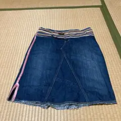 デニムスカート　膝丈のサムネイル