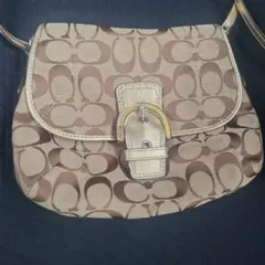 定番人気のCOACH コーチ ソーホー シグネチャー ショルダーバッグ　Y2K
