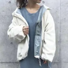카스타네 양털 나일론 재킷 아우터 보아 재킷