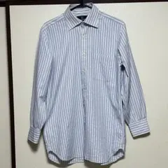 Aquascutum ストライプ柄 長袖シャツ 37-78 日本製のサムネイル