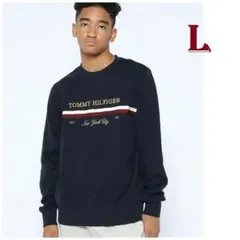 シグネチャーアイコンスウェット ネイビー　Lサイズ　TOMMY HILFIGERのサムネイル