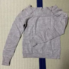 a.v.v standard グレー ボタン付きセーター