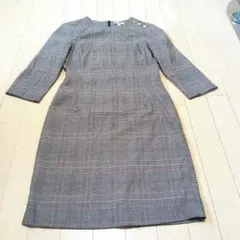 人気ブランド！H＆M グレー柄ワンピースMサイズ