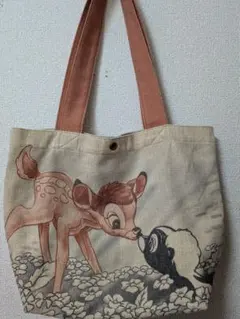 あちゃちゅむ　ムチャチャDisney バンビ とんすけ トートバッグ あちゃちゅむムチャチャ☆バンビトートバッグ - メルカリ