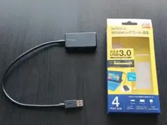 ELECOM USB 3.0 4ポートハブ U3H-A411BBK ブラック