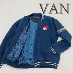 VAN ネイビー ジャンパー 中綿入り Lサイズ VAN◇ジャケット/M/コットン/NVY/プリント/061M08-80101 : セカンド