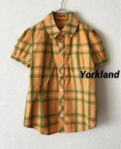 美品✨Yorkland ヨークランド　バルーンシャツ　タータンチェック　英国柄