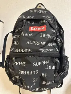 Supreme バックパック ブラック 総柄