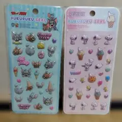 トムとジェリー＆スヌーピー ぷくぷくシール 2シートセット