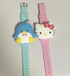 キティちゃん タキシードサム 腕時計 ガチャガチャ マスコットウオッチ2本セット