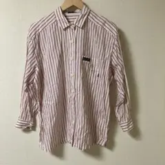 TOPYS ストライプ柄 長袖シャツ 白と赤