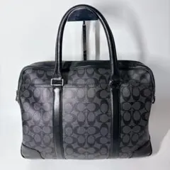 COACH コーチ 2WAY ビジネスバッグ ショルダー　A4可　シグネチャー