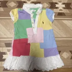 Ralph Lauren パッチワーク ポロシャツ