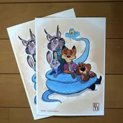 ズートピア2 入場特典　第6弾 プレミアムアートボード　2枚まとめ売り