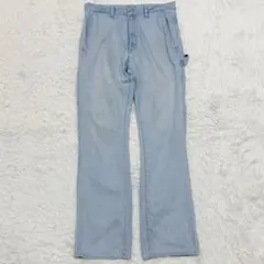 ラッドミュージシャン デニムパンツ ワークパンツ ライトブルー レザータグのサムネイル