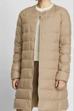 ユニクロ ウルトラライトダウン コンパクトコート M ベージュ