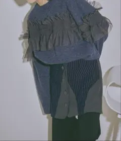 Ezick Around frill tulleミックスニットのサムネイル