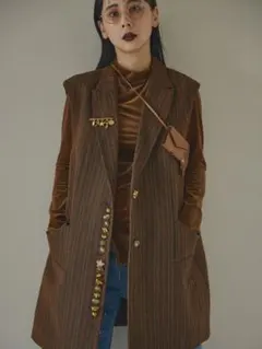 ◇AMERI アメリ UND MANY MOTIF BUTTON VEST◇ - メルカリ
