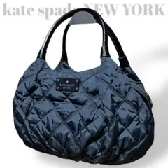 極美品　ケイトスペード　ハンドバッグ　キルティング　レザー　肩掛け　腕掛け　黒