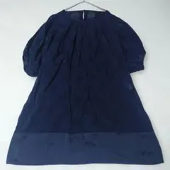 ★DAMACOLLECTION チュニック 3XLゆったり 大きいサイズ 紺色のサムネイル