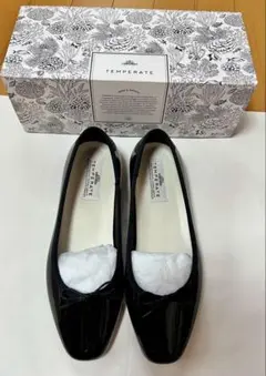 【晴雨兼用/美品】TEMPERATE レインシューズ EMMA ブラック 39のサムネイル