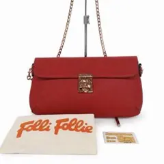 Folli Follie フォリフォリ ショルダーバッグ レッド チェーンバッグのサムネイル