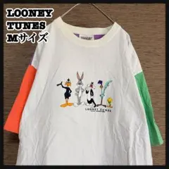 【ルーニーチューンズ】半袖Tシャツ　バックスバニー　白紫　ダフィー　アメコミ＠１のサムネイル
