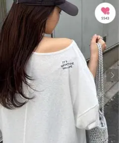 【新品タグ付き】チャオパニックティピー　シアースラブワンポイント刺繍オーバー半袖