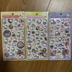 サンリオ ハローキティ 和柄　ボンボンドロップシール 3枚セット