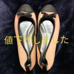 ⚠️割れ有ります。H＆M 35サイズ　バイカラーバレエシューズ　フラットシューズ