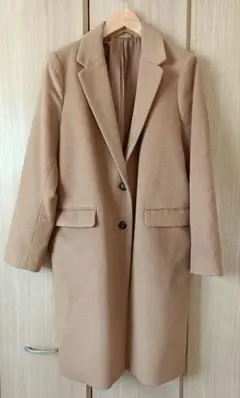 GU　ウールブレンド チェスターコート　ロングコート　XL