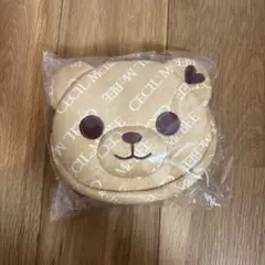 CECIL McBEE クマ型ポーチ ベージュ