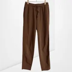 【ユニクロ】A972 イージーパンツ ブラウン ストレッチ快適 リラックス普段着