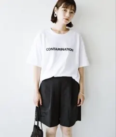＊【haco!】オーガニックコットン ロゴTシャツ〈新品未使用〉＊のサムネイル