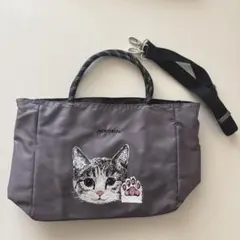 2way トートバッグ　ショルダーバッグ　しまむらNEKOBU フェリシモ猫部のサムネイル