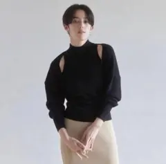 searoomlynn コットンカシミヤボトルネック