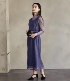 新品タグ付AIMER オケージョンドレス　結婚式　お呼ばれ　パーティードレス　S