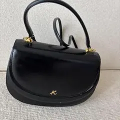 Kitamura キタムラ ショルダーバッグ ブラック ゴールド金具のサムネイル