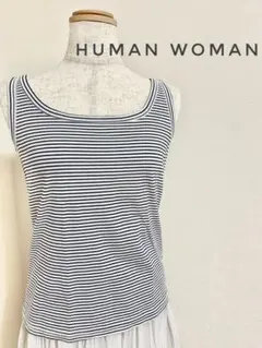 HUMAN WOMAN タンクトップ　ボーダー　2 トップスのサムネイル