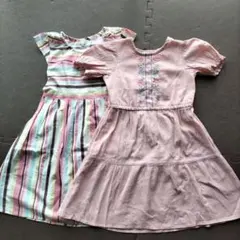 40⭐️調美品❤Any Fam❤120cmと140特別な日のワンピース2枚セット