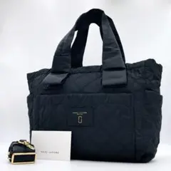 極美品 MARC JACOBS 2WAYバッグ キルティング　ブラック f871