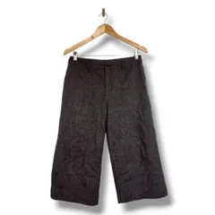 MUJI ウールカジュアルパンツ 67 ダークグレー　無印良品　レディース M