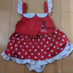 ミニーマウス 水着 女の子用 赤