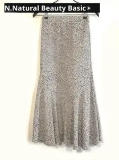 【N.Natural Beauty Basic】レオパード柄 ロングスカート