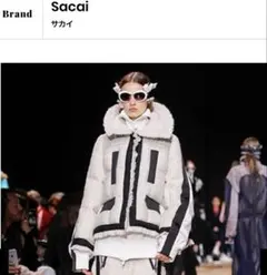 【sacai】ツイードドッキングダウンジャケット 17AWのサムネイル