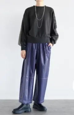 ☆極美品☆ヤマダヤ RADIATE ステッチデザインレザーライクパンツ