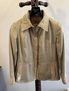 ARARIS ベージュ サテンジャケット サイズ40